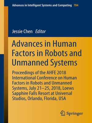 cover image of Advances in Human Factors in Robots and Unmanned Systems